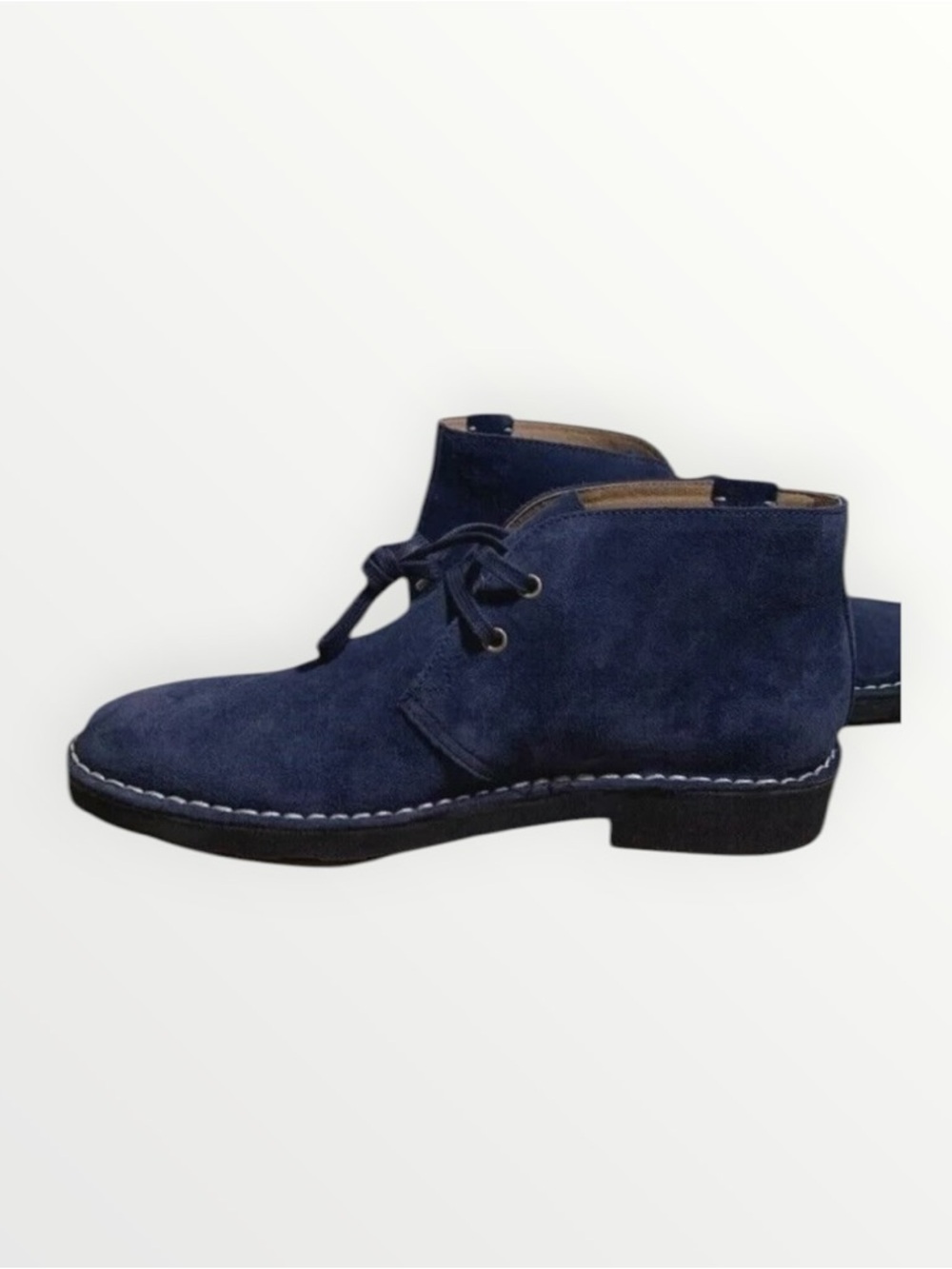 Polo by Ralph Lauren Navy and Tan Leather Chukka